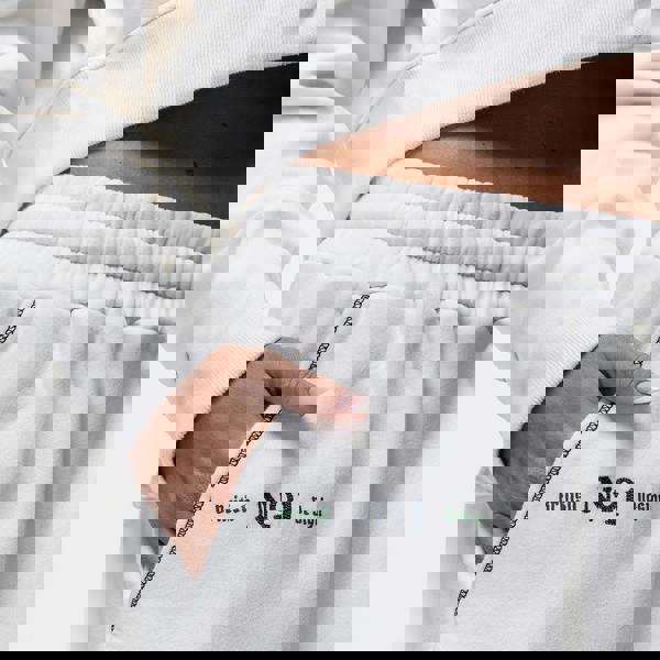 Good For Nothing White Relaxed Wide Leg Jogger - White Image 3