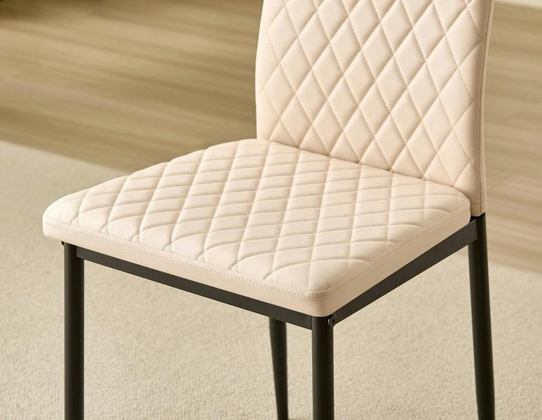 Emily Leather Comfort Dining Chairs - Set of 4 - Madefor.Living