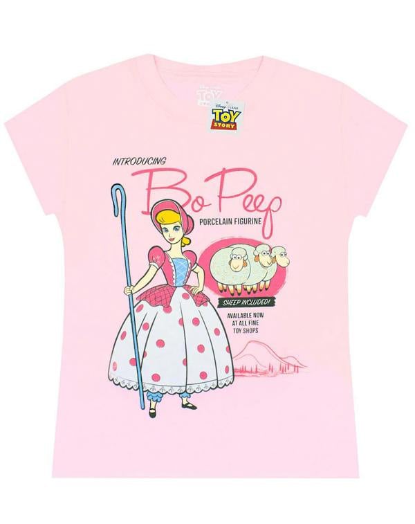 Disney Girls Pink Bo Peep Short Sleeved T-Shirt