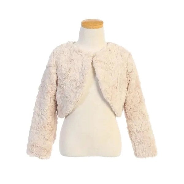 Champagne cuddle bolero on mannequin