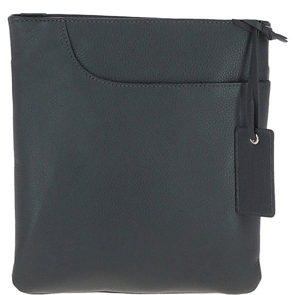 Ashwood Curve Zip Top Leather Cross Body Bag : CURVE