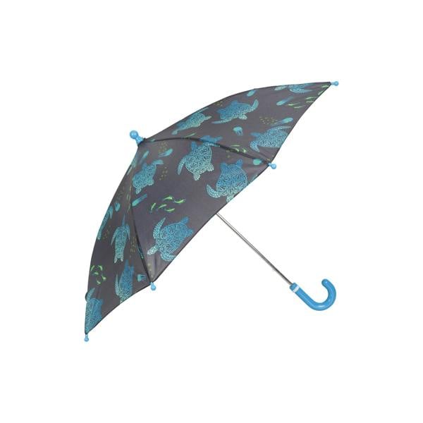 Mountain Warehouse Childrens/Kids Printed Stick Umbrella - Dark Blue - 