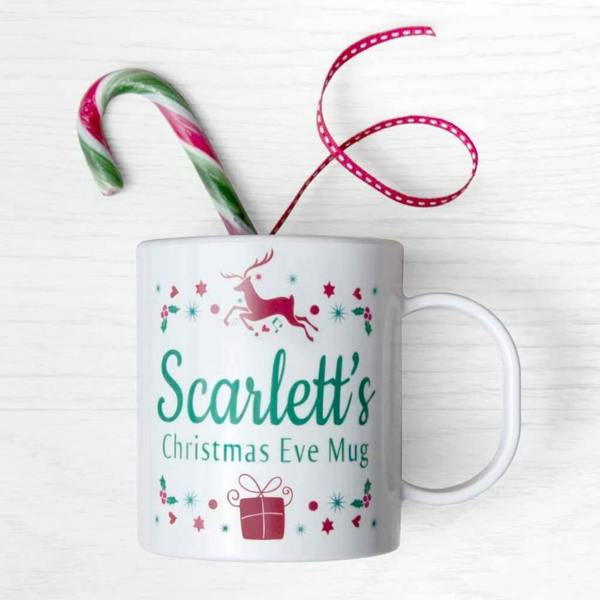 Personalised Children's Christmas Eve Mug - close-up detail