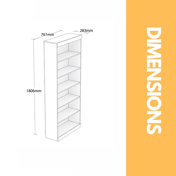 Rafaelo Mobilia 6 Tier Display Stand Room Divider White