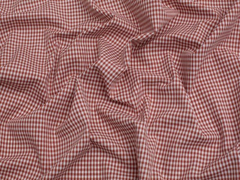Minerva Core Range 1/8 inch Check Vintage Gingham Fabric - Checks Design Dressmaking Fabric, 142.5 cm / 57" Wide - per metre