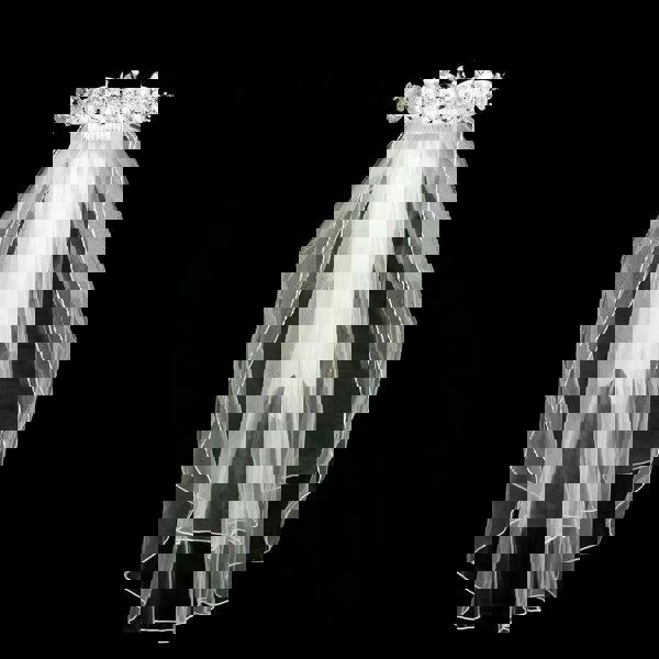 Rhinestone Crown with Veil