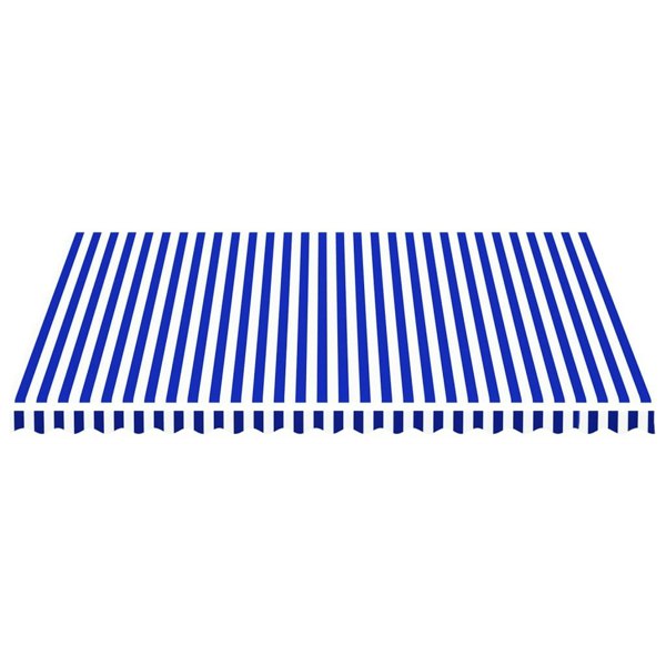 Berkfield Replacement Fabric for Awning Blue and White 4.5x3.5 m