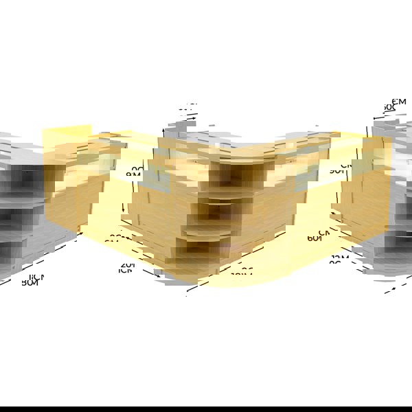 Monstershop Sagittarius LED Shop Counter Set LM60, TB60 & 2 x B1200 - Maple