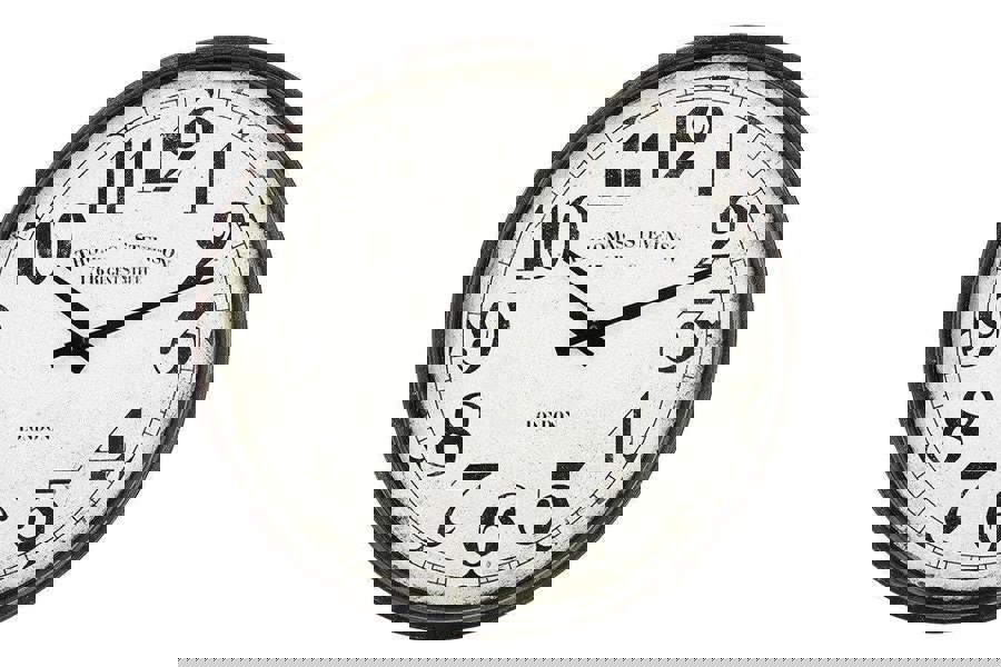 WALPLUS WC2125 - Vintage Metal Wall Clock - 40 cm / 15.7 in