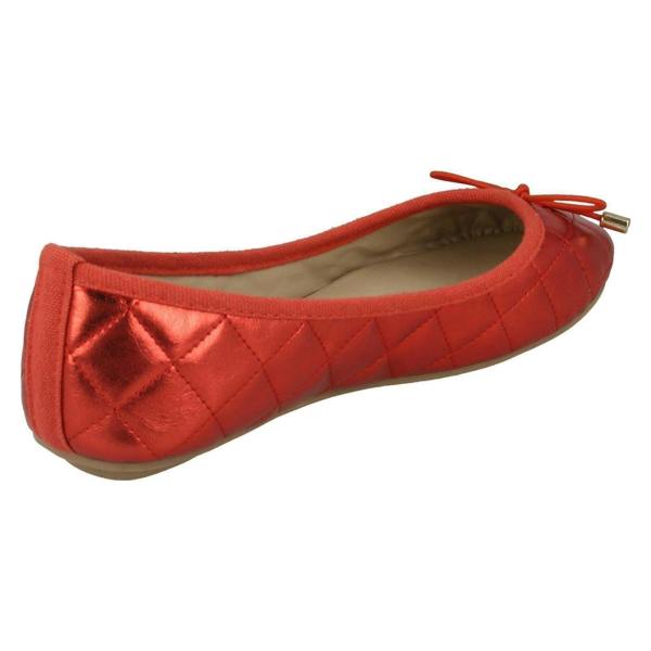 Spot On Girls Spot On Flat Quilted Ballerinas
