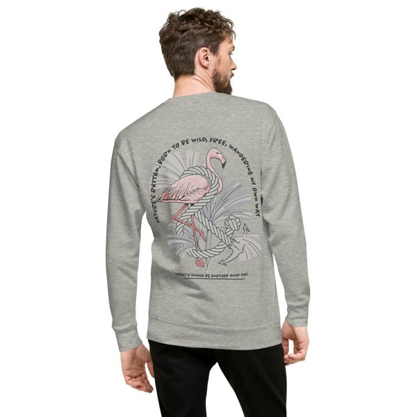 ANCHOR & CREW Flamingo Another Good Day Cotton Blend Sweatshirt