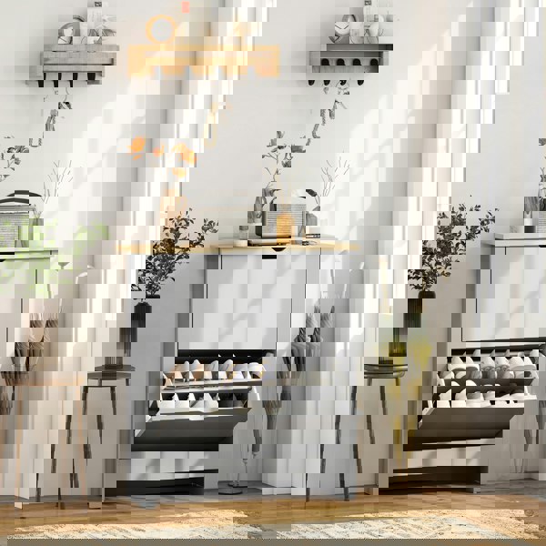 Flip-down Shoe Cabinet