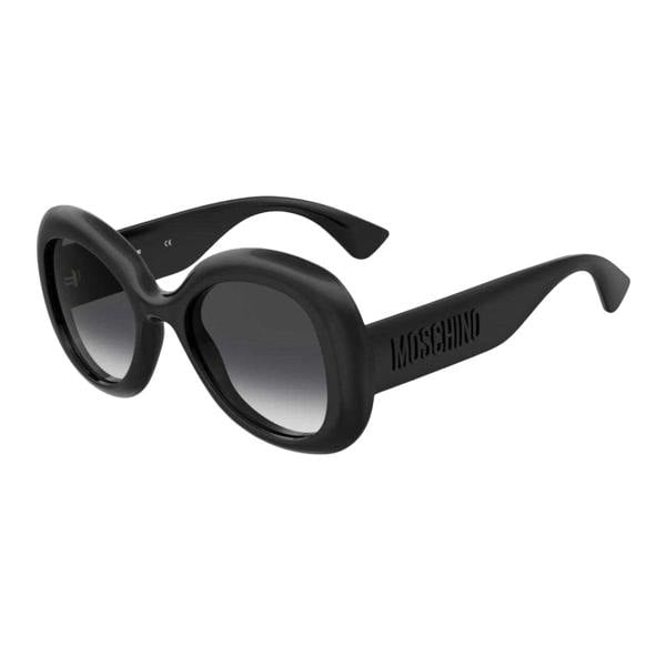 Moschino Womens/Ladies Round Frame Sunglasses - Black - 