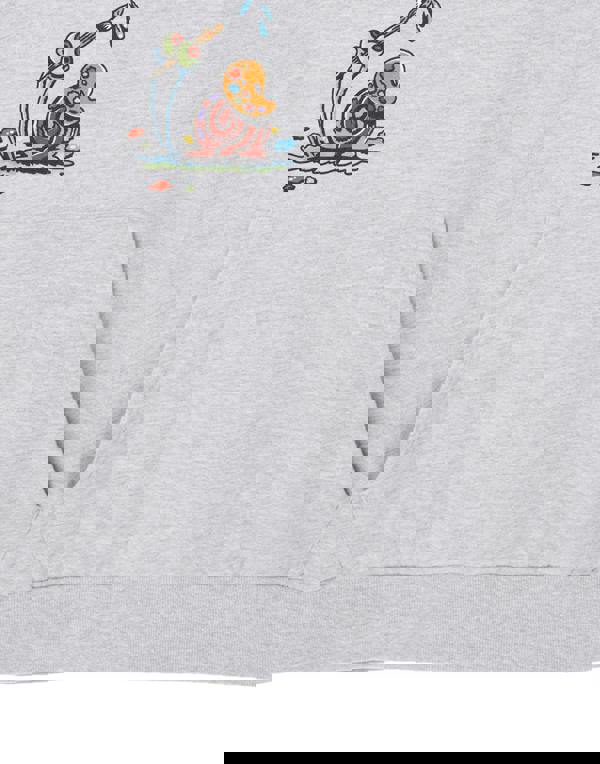 SpongeBob SquarePants Mens Grey Artistic Gary Hoodie