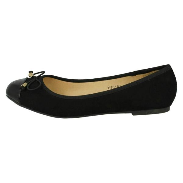 Spot On Ladies Spot On Bow Ballerina Shoes
