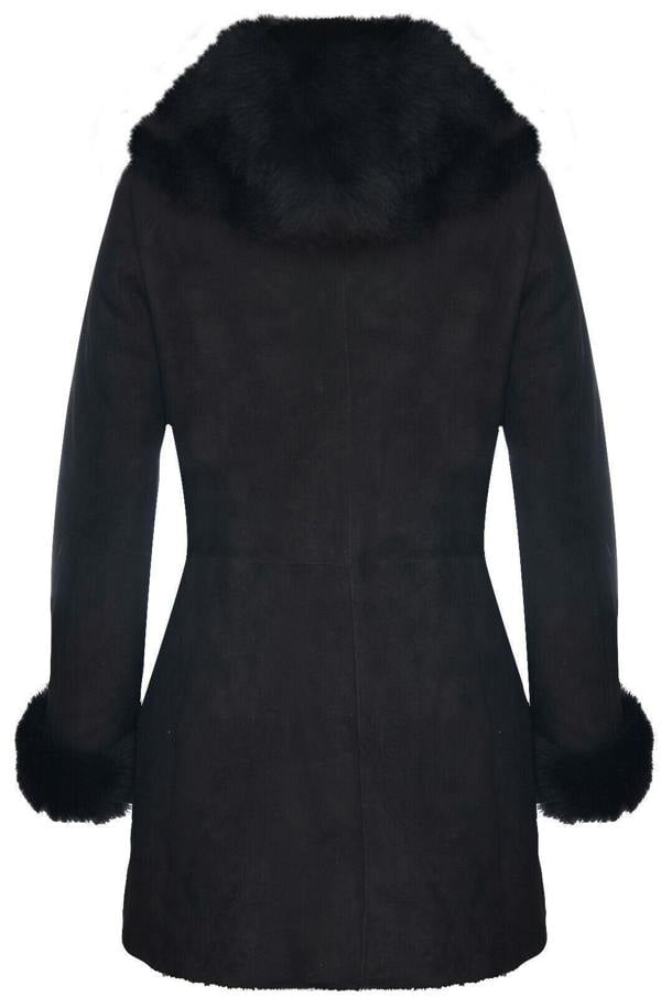 Infinity Leather Ladies Suede Merino Sheepskin Coat-Samara