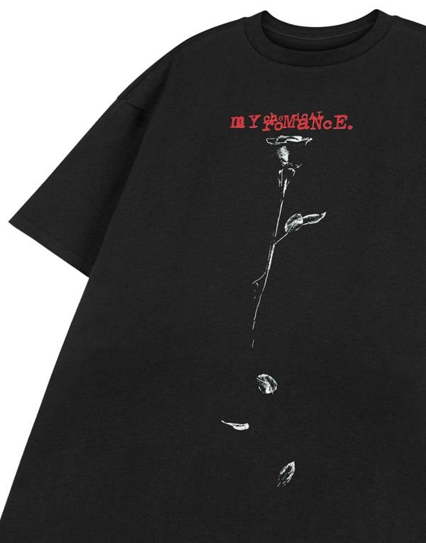 My Chemical Romance Unisex Black Rose Short Sleeved T-Shirt