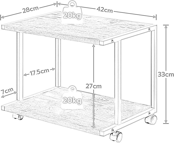 Rafaelo Mobilia Desk Shelf Unit