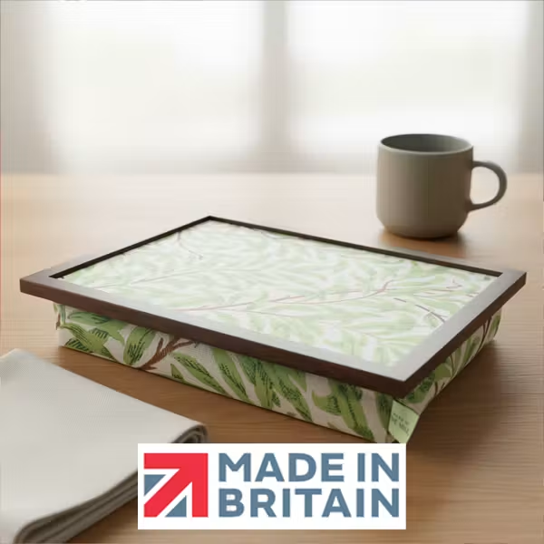 Made in the Mill Luxury Sage Willow Lap Tray With Bean Bag