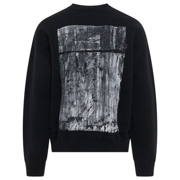 Off-White Scratch Tab Box Design Skate Fit Sweatshirt - Black