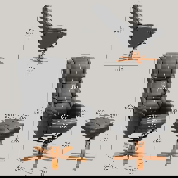 Accent Chair with Ottoman