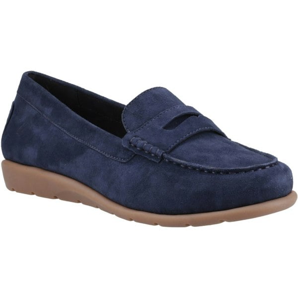 Hush Puppies Shelby Suede Suede Women's Navy Loafers