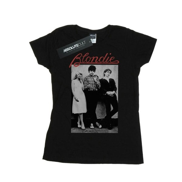 Blondie Womens/Ladies Distressed Band Cotton T-Shirt - Black