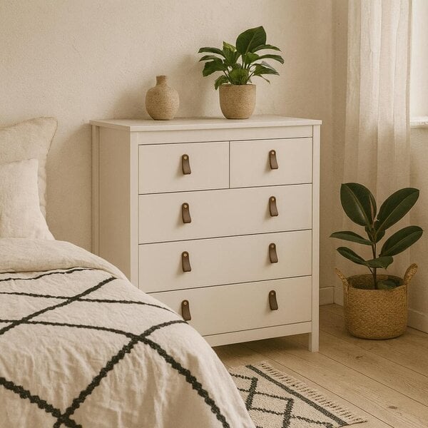 Wyld Haus Wildberry Cashmere Wooden Chest 5 Drawers