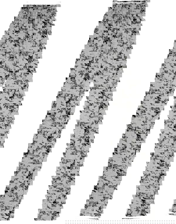 Marvel Mens Black Logo Short Sleeve Long Leg Pyjama Set