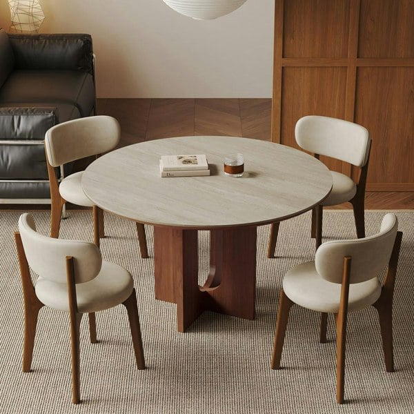 Rit Concept Toure Round Dining Table, Sintered Stone
