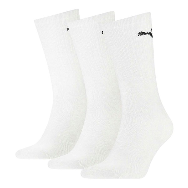 Puma Unisex Adult Crew Sports Socks (Pack of 3) - White