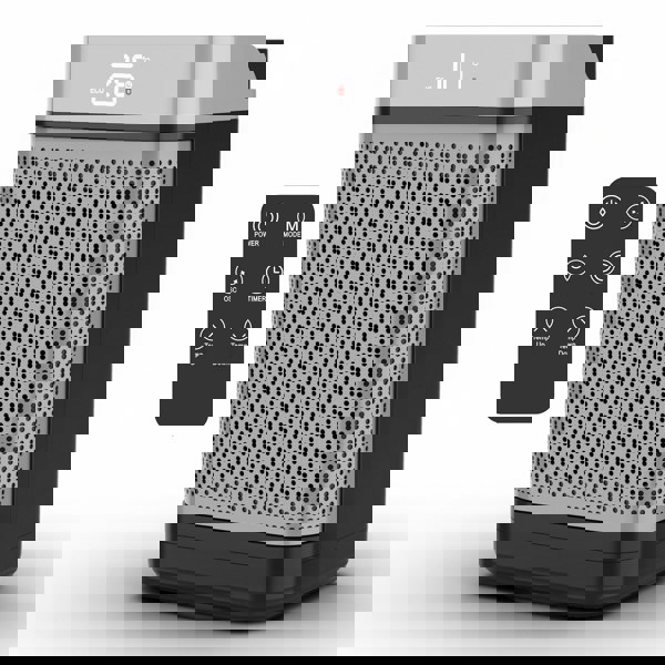 Air Pro Portable Electric Space Heater 10" - Remote Control -  LED Display 1-12HR Timer