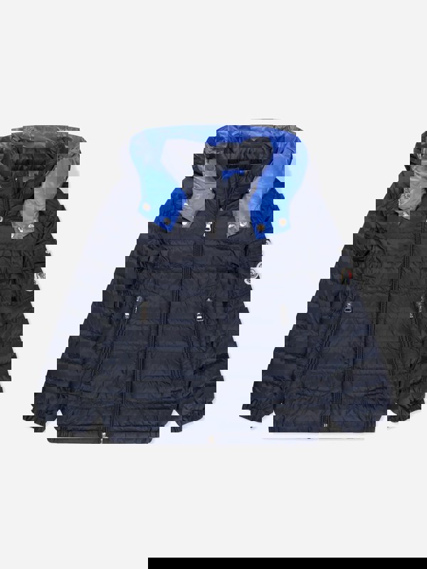 Moncler Enfant Boys Down Padded Lauros Jacket in Navy