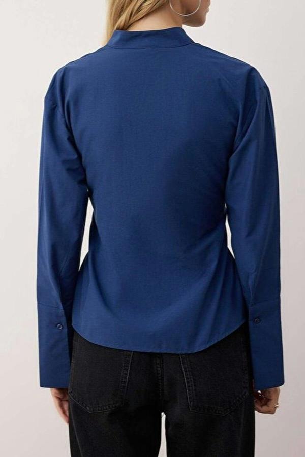 WOVCOR Belted & Snap-Front Adjustable Shirt