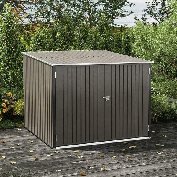 6×6FT Outdoor Lockable Bike Storage Shed Living and Home 