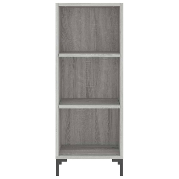 Berkfield Sideboard Grey Sonoma 34.5x32.5x90 cm Engineered Wood