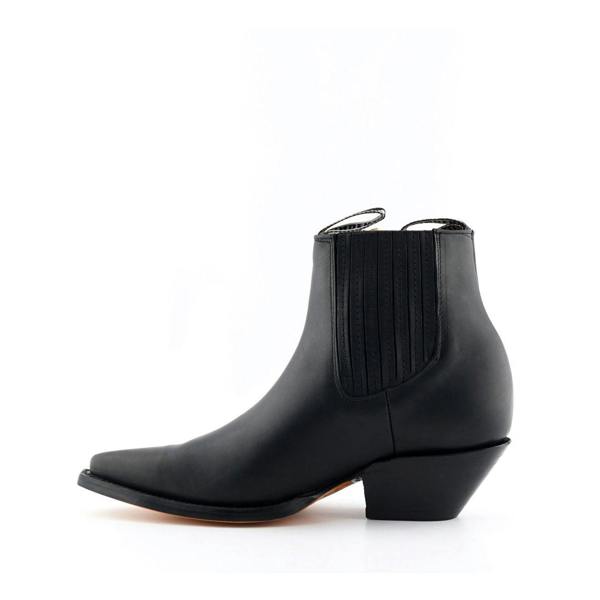 Grinders Unisex Black Western Chelsea Boots- Mustang
