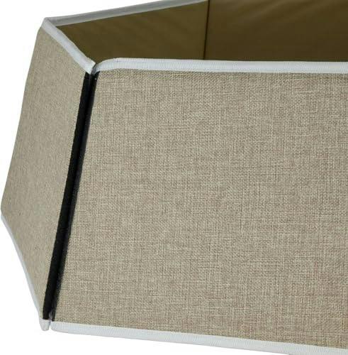 26.8 Inch Hexagonal Fabric Christmas Tree Collar in Beige for a Neat Festive Finish image 8