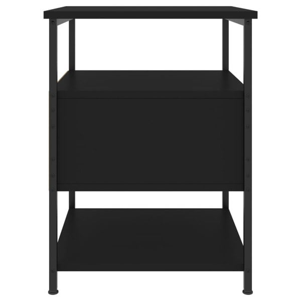 Berkfield Bedside Cabinets 2 pcs Black 40x42x56 cm Engineered Wood