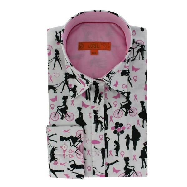 NHS SUPPORT HUMANITY WOMENS PRINT SHIRT - Premium Men's Patterned Shirt by Claudio Lugli | Bold Design, Tailored Fit, Best Printed Shirts