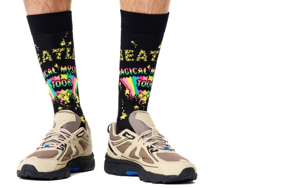 Happy Socks - The Beatles Magical Mystery Tour Socks, Black - Boxers - and - Briefs.net