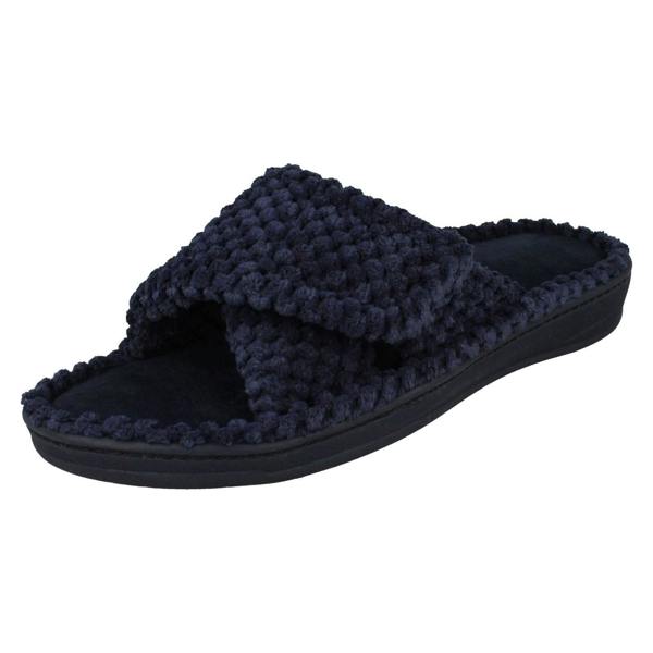 Padders Ladies Padders Cross Detailed Adjustable Mule Slippers Flo