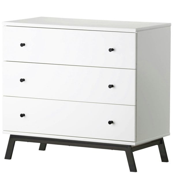 Dorel Home Rowan Valley 3 DRW Dresser White/Black