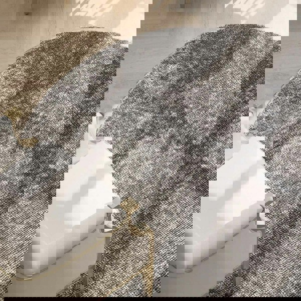 Brilliance Short Pile Grey Rug, Velvety soft pile| THE RUGS