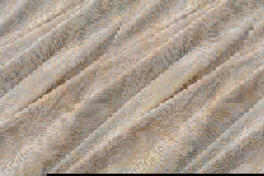 Luxury Living Chenille Jacquard Lined Ring Top Eyelet Curtains