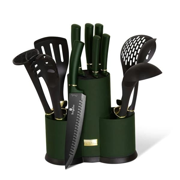 Knife and Kitchen Tool Set Berlinger Haus BH-6250 Emerald