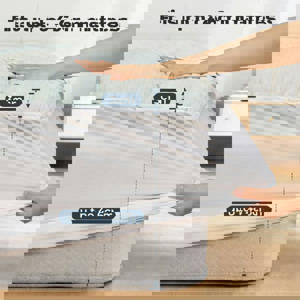 Lavio Mattress Topper Pillowtop Memory Foam Cover Bed Protector King King