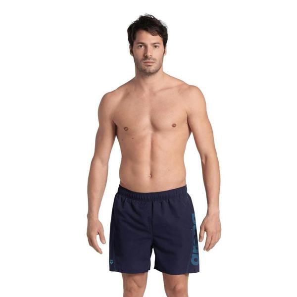 Arena Mens Fundamental Swimming Trunks - Navy/Turquoise - 