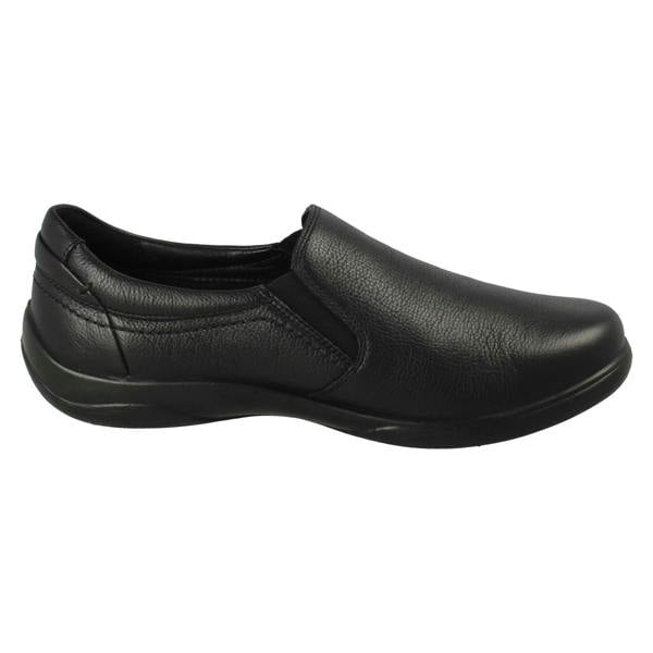 Padders Ladies Padders Leather Slip On Extra Wide Dual Fitting Formal Shoes Nico