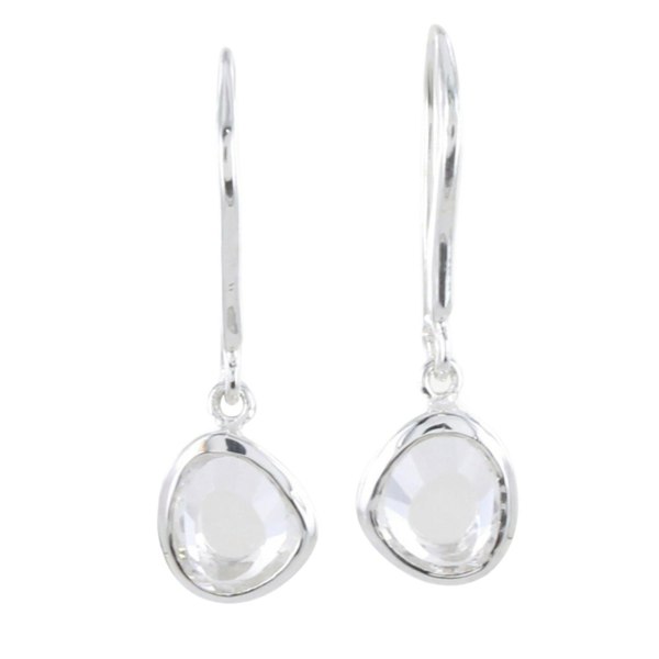 Birthstone Sterling Silver Drop Earrings - Reeves & Reeves